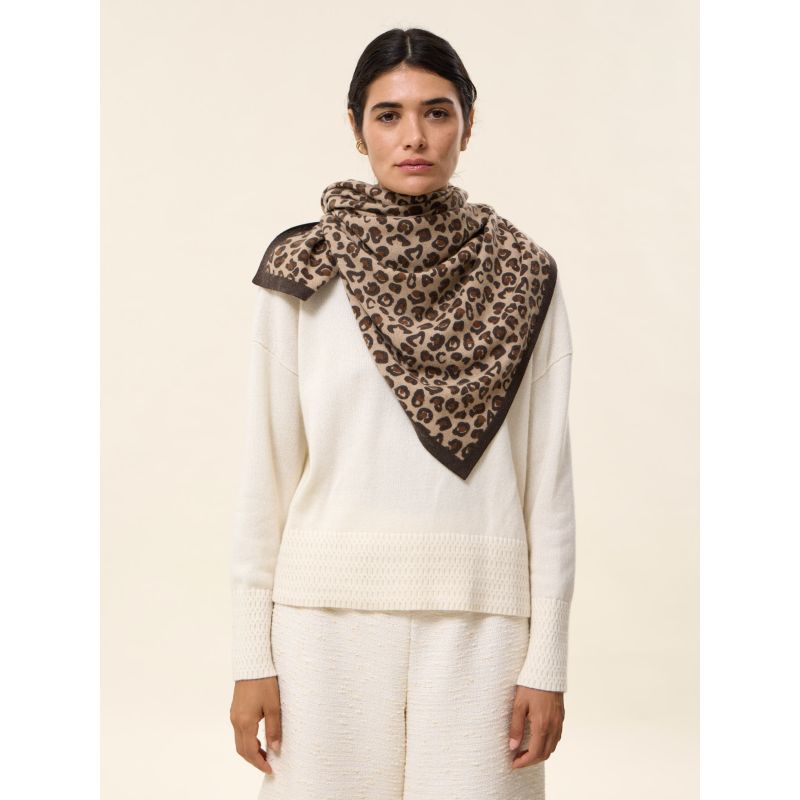 Large Leo cashmere bandana