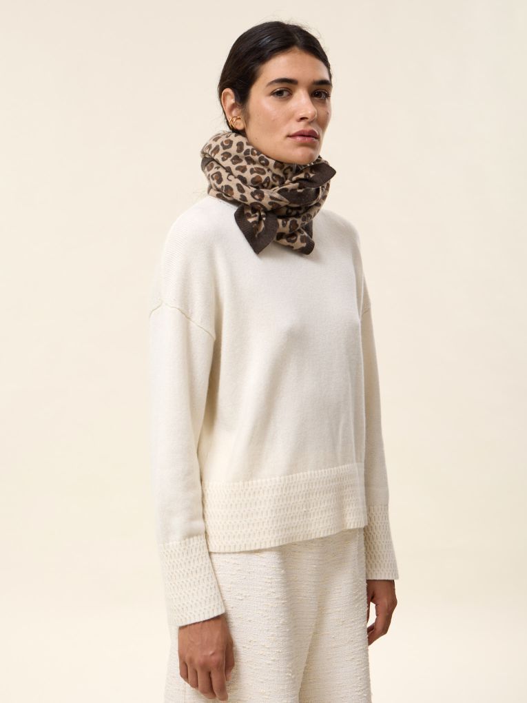 Large Leo cashmere bandana