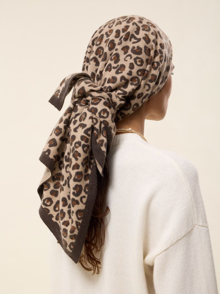 Large Leo cashmere bandana