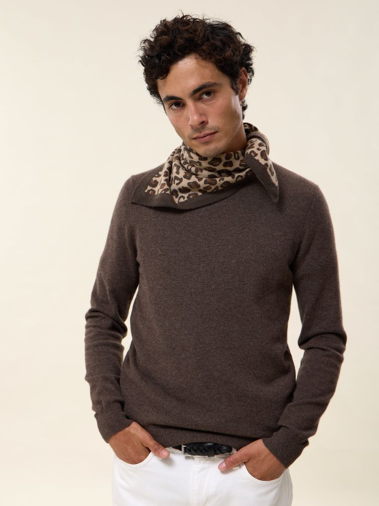 Small Leo cashmere bandana