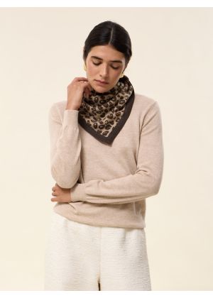 Small Leo cashmere bandana