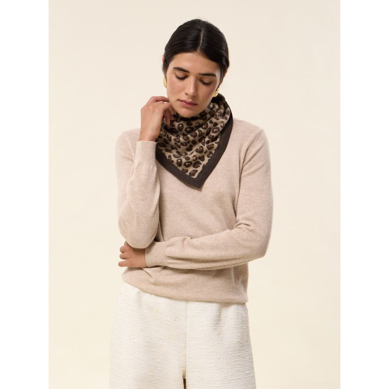 Small Leo cashmere bandana
