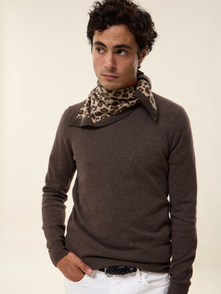Small Leo cashmere bandana