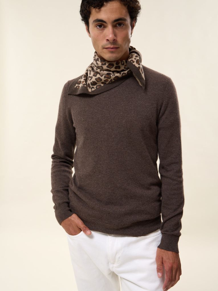 Small Leo cashmere bandana