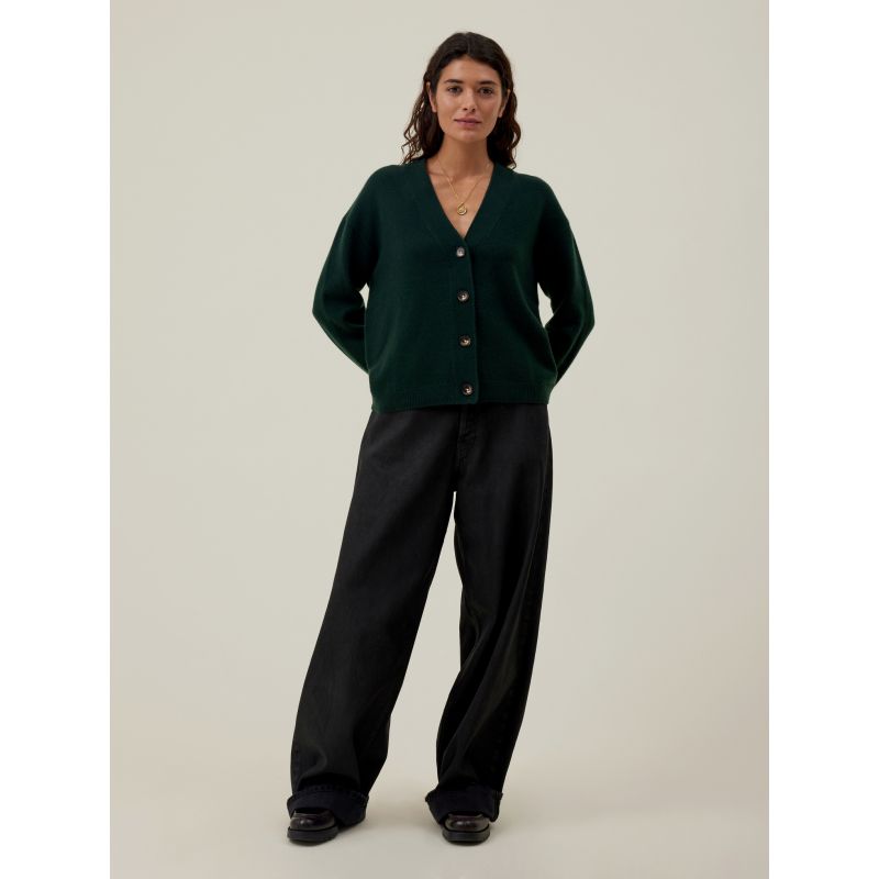 Cardigan Femme En Cachemire | Col En V, Boutonnage Simple | Coupe Ample, Hautement Élastique | Automne/Hiver - Confort Et Chaleur