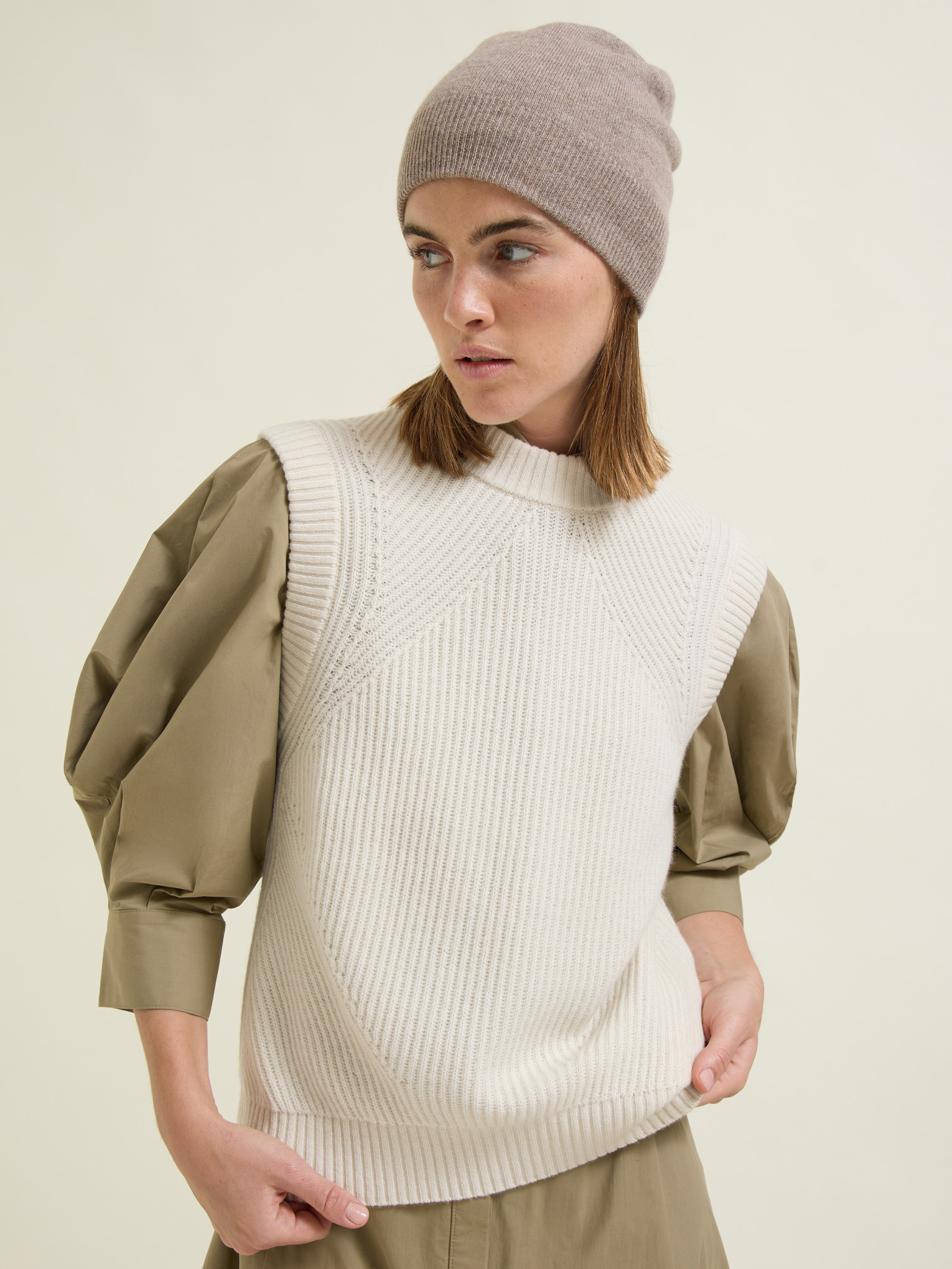 Vest sans manches tricoté, avec des volants FRENCH CONNECTION - Bleu foncé - - 32.99
